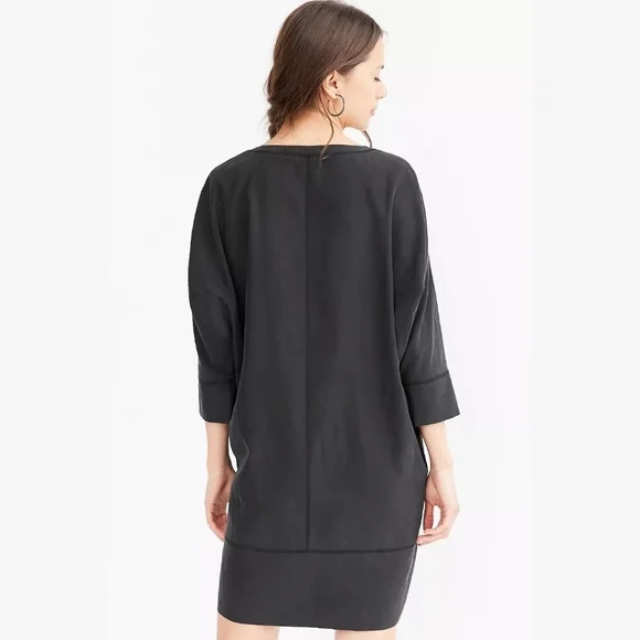 Silence + Noise Kaden Dolman Cocoon Shirt Dress in Black, M - Picture 13 of 15